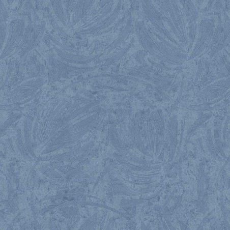 PAPEL PINTADO KEMEN MARBELLA AZUL LLUVIA BRILLO