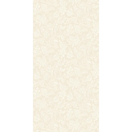 PAPEL PINTADO CASAMANCE BRODERIES PASTEL BLANCO