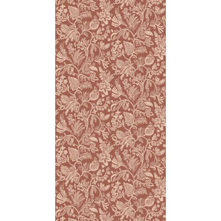 PAPEL PINTADO CASAMANCE BRODERIES PASTEL BURDEO