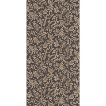 PAPEL PINTADO CASAMANCE BRODERIES PASTEL NEG/BEIG