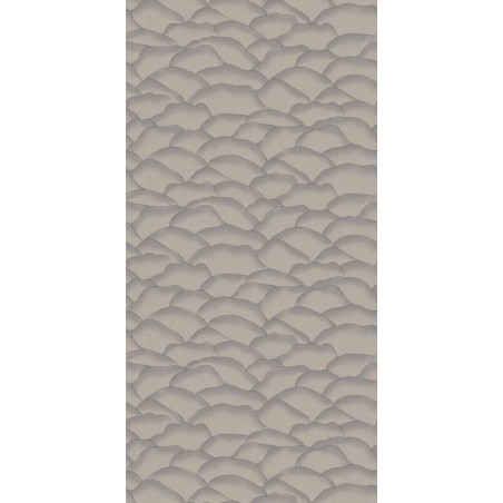 PAPEL PINTADO CASAMANCE BRODERIES ONDULA GRIS