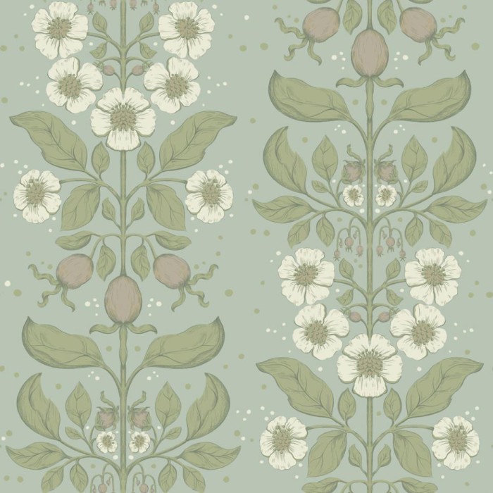 PAPEL PINTADO LA MAISON SALTVIKEN ROSA CEL/VER