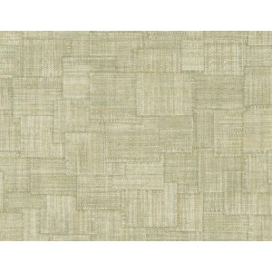 PAPEL PINTADO LA MAISON RAFFIA WOVEN BLOCKS VERDE