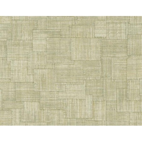 PAPEL PINTADO LA MAISON RAFFIA WOVEN BLOCKS VERDE