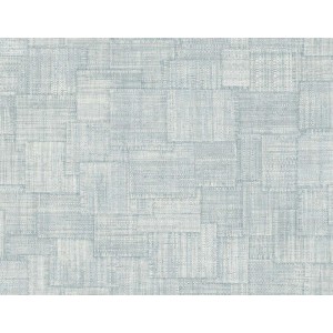 PAPEL PINTADO LA MAISON RAFFIA WOVEN BLOCKS CELEST