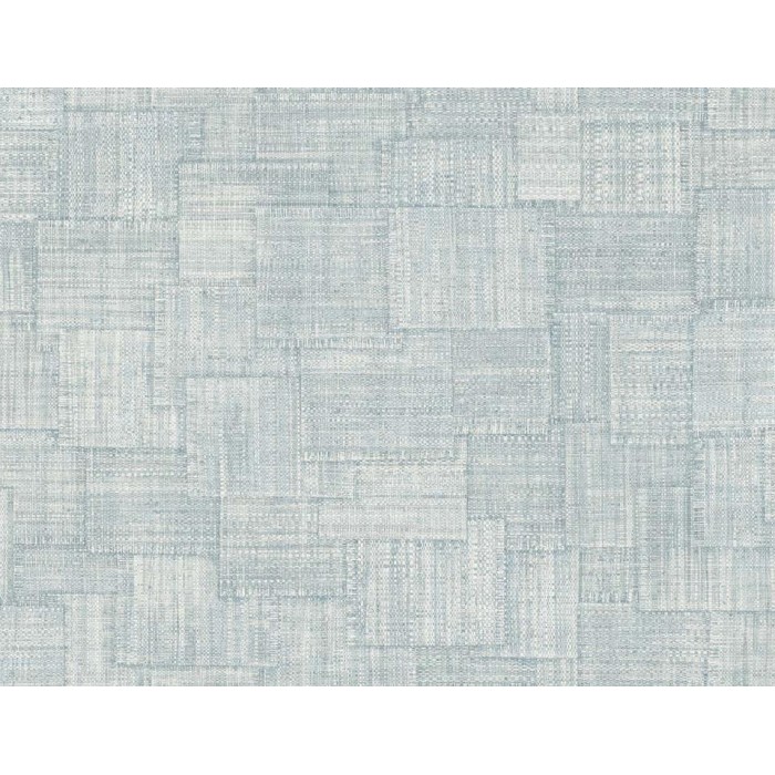 PAPEL PINTADO LA MAISON RAFFIA WOVEN BLOCKS CELEST