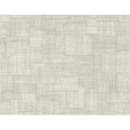 PAPEL PINTADO LA MAISON RAFFIA WOVEN BLOCKS GR/MAR