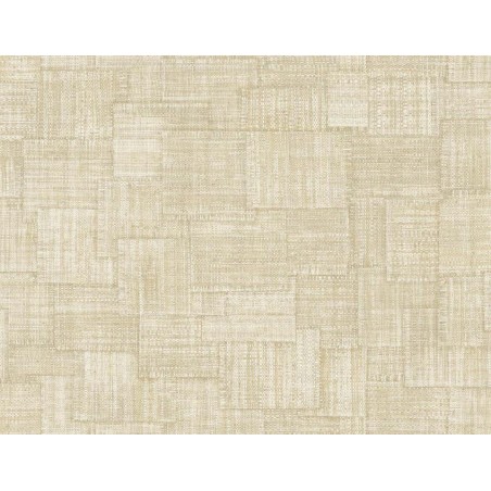 PAPEL PINTADO LA MAISON RAFFIA WOVEN BLOCKS CREMA