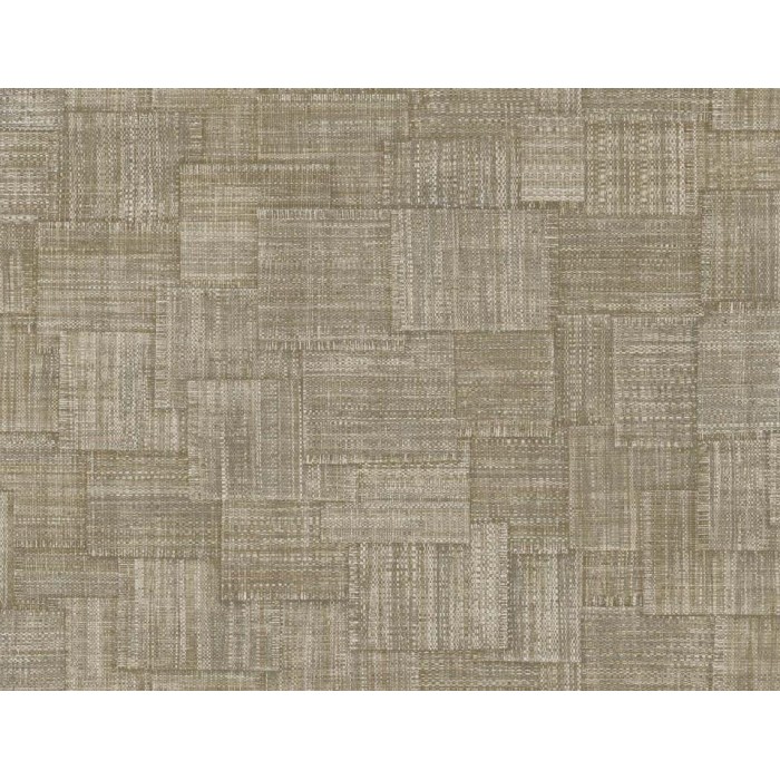 PAPEL PINTADO LA MAISON RAFFIA WOVEN BLOCKS MARRÓN