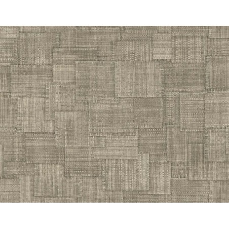 PAPEL PINTADO LA MAISON RAFFIA WOVEN BLOCKS TIERRA