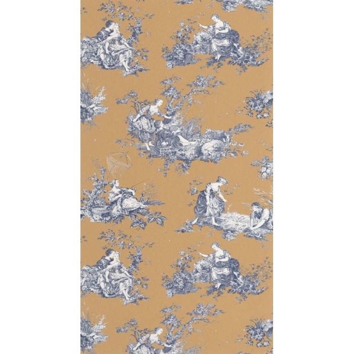 PAPEL PINTADO CASADECO TOILES DE JOUY2 SCENE MA/AZ