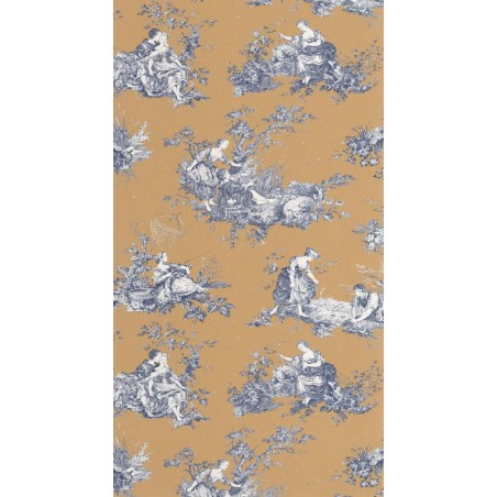 PAPEL PINTADO CASADECO TOILES DE JOUY2 SCENE MA/AZ