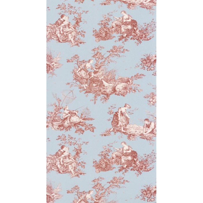 PAPEL PINTADO CASADECO TOILES DE JOUY2 SCENE AZ/RO