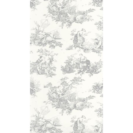 PAPEL PINTADO CASADECO TOILES DE JOUY2 SCENE GR/BL
