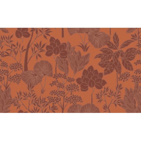 PAPEL PINTADO CASAMANCE TRESSORA INARA NARANJA