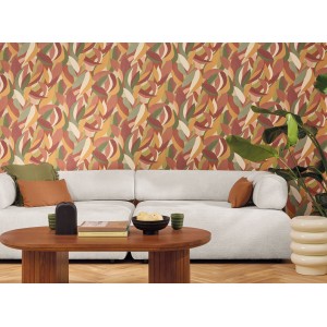 PAPEL PINTADO CASELIO ELEA EPHYRA VER/TEJA