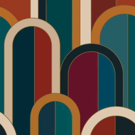 MURAL CASELIO BARTHELEMY S MULTICOLOR