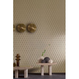 PAPEL PINTADO CASAMANCE ECRIN TOURMALINE GRIS TOPO
