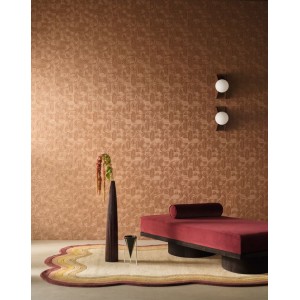 PAPEL PINTADO CASAMANCE ECRIN CARAT BRONCE