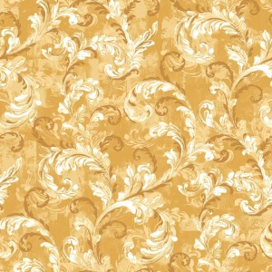 PAPEL PINTADO COORDONNE DAMASKUS BYZANTINE MUSTARD