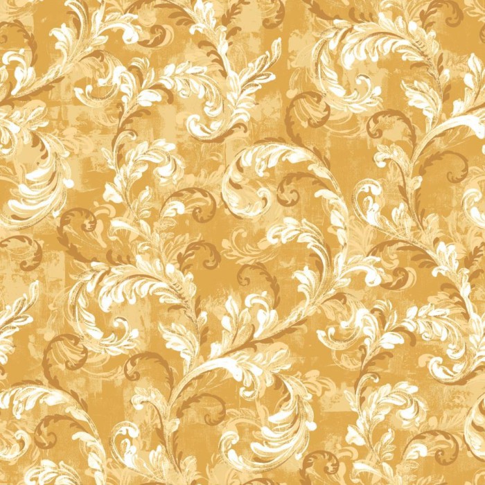 PAPEL PINTADO COORDONNE DAMASKUS BYZANTINE MUSTARD
