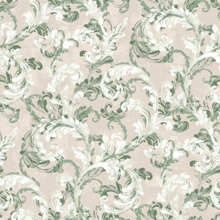 PAPEL PINTADO COORDONNE DAMASKUS BYZANTINE SAGE