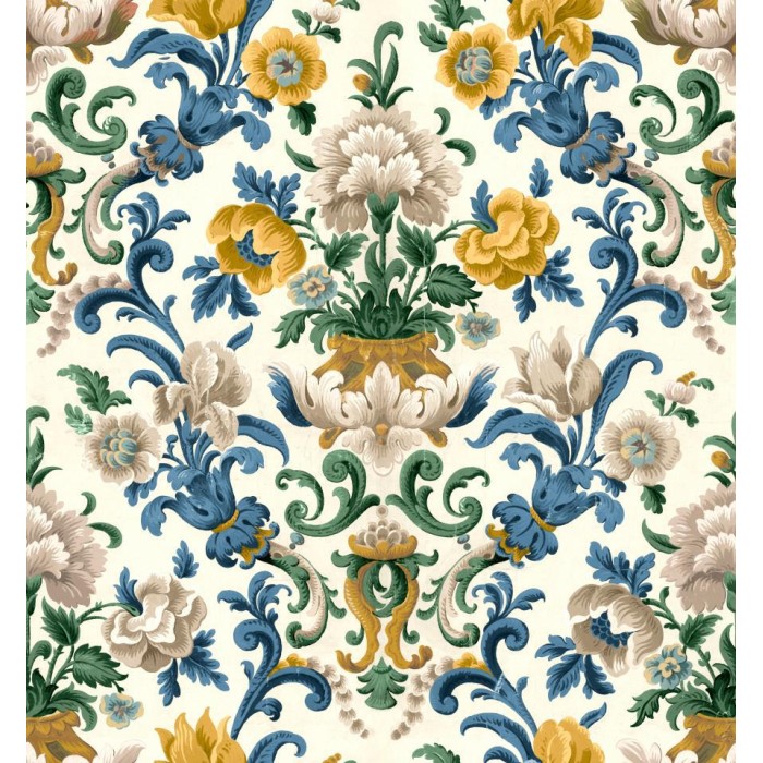 PAPEL PINTADO COORDONNE DAMASKUS ARANJUEZ SAPPHIRE