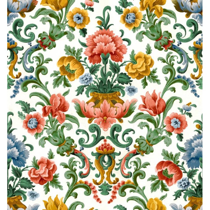 PAPEL PINTADO COORDONNE DAMASKUS ARANJUEZ CORAL