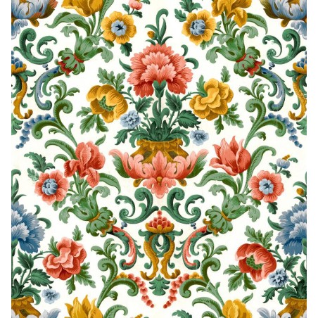 PAPEL PINTADO COORDONNE DAMASKUS ARANJUEZ CORAL