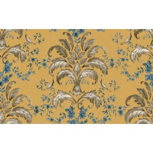 PAPEL PINTADO COORDONNE DAMASKUS FRENCH MUSTARD
