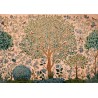 MURAL COORDONNE DAMASKUS VARANAIS TREE PEACH
