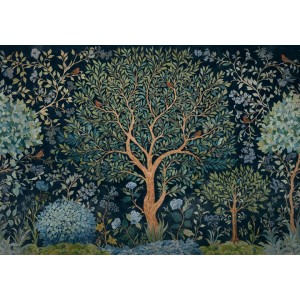 MURAL COORDONNE DAMASKUS VARANASI TREE ONYX