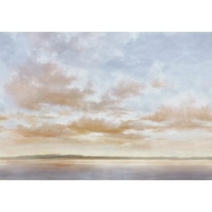 MURAL COORDONNE DAMASKUS CUMULUS CLOUDS SAPPHIRE