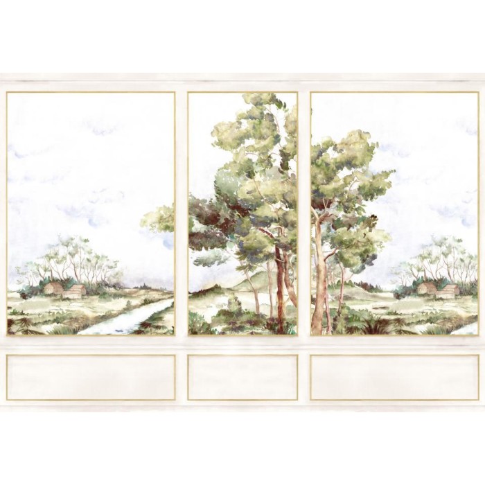 MURAL COORDONNE DAMASKUS VIEW STONE