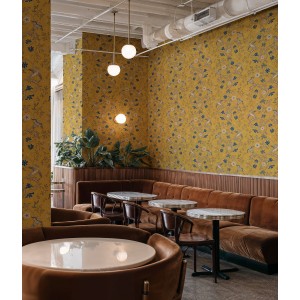 PAPEL PINTADO COORDONNE DAMASKUS ANTWERP MUSTARD