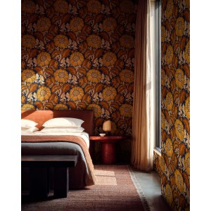 PAPEL PINTADO COORDONNE DAMASKUS DAMASK MUSTARD