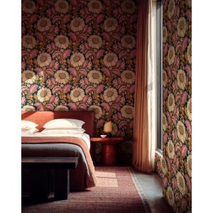 PAPEL PINTADO COORDONNE DAMASKUS DAMASK CORAL