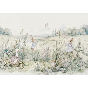 MURAL COORDONNE BB KIDS BUNNIES INDIGO