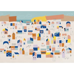 MURAL COORDONNE BB KIDS HOMETOWN PEACH