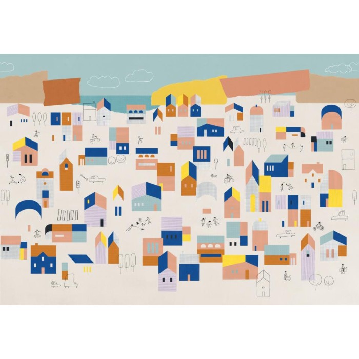 MURAL COORDONNE BB KIDS HOMETOWN PEACH