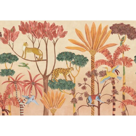 MURAL COORDONNE BB KIDS WILDWOOD PEACH