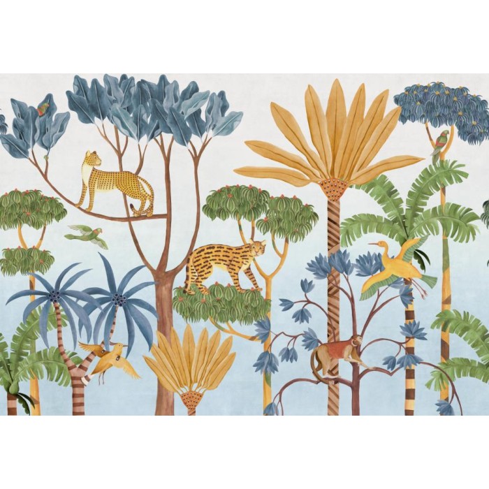 MURAL COORDONNE BB KIDS WILDWOOD INDIGO
