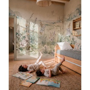 MURAL COORDONNE BB KIDS BUNNIES INDIGO