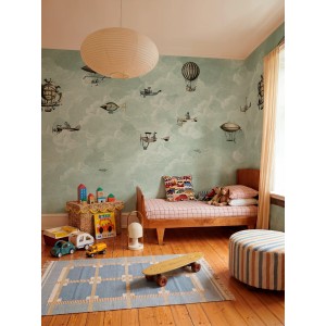 MURAL COORDONNE BB KIDS RACE MINT