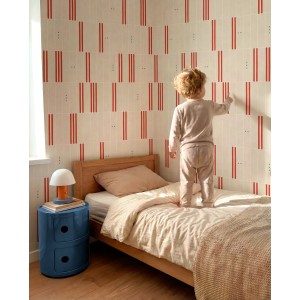 PAPEL PINTADO COORDONNE BB KIDS PLAYBLOCKS CHERRY