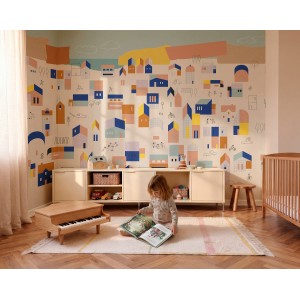MURAL COORDONNE BB KIDS HOMETOWN PEACH