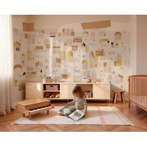 MURAL COORDONNE BB KIDS HOMETOWN NATURAL
