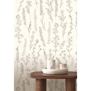PAPEL PINTADO CASADECO LE BEAU JARDIN CARNET BL/NE