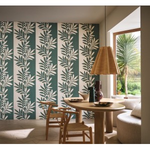 PAPEL PINTADO CASAMANCE LANZEA RAMA VER/BEIG