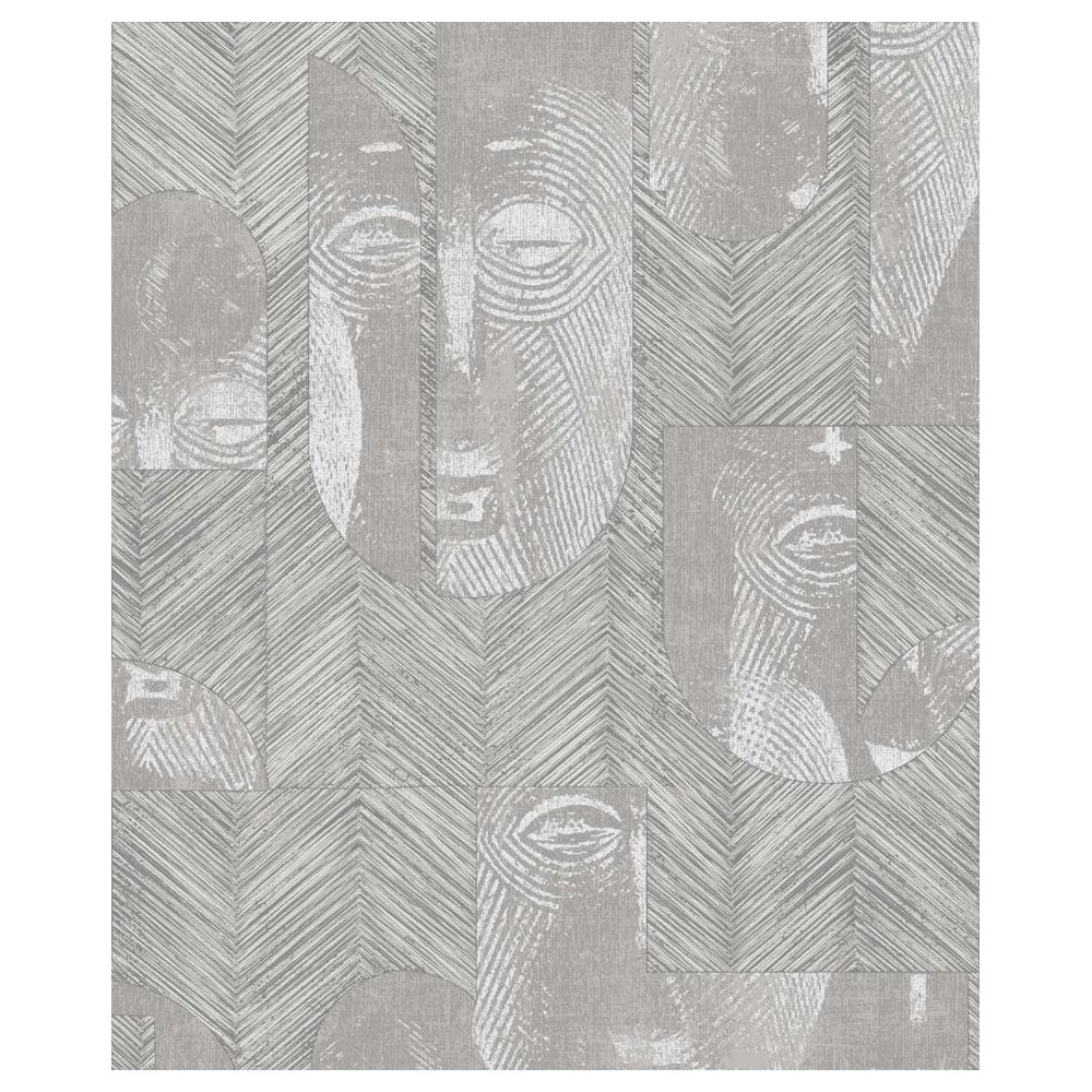 PAPEL PINTADO KHROMA TRIBUTE MASK ROCK GRI/BL